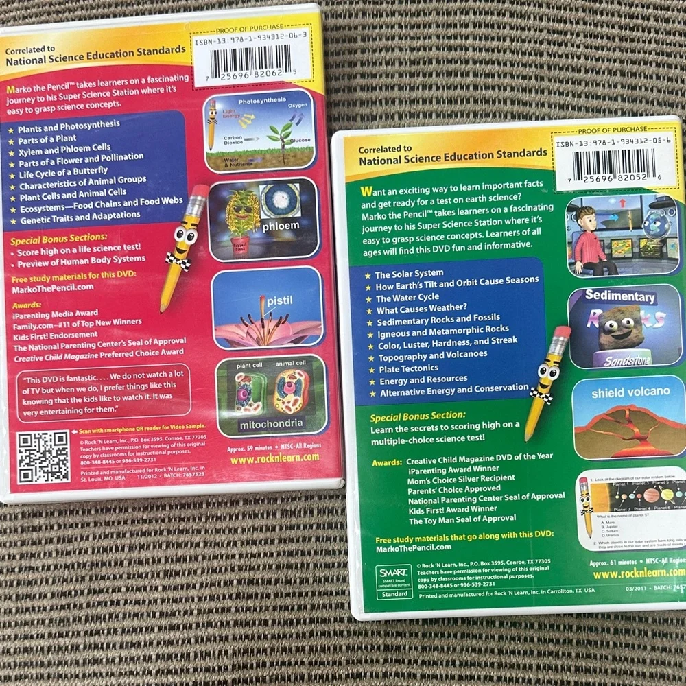 Earth and Life Science DVDs